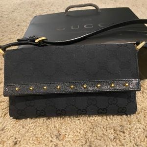 Vintage Gucci Pochette studded bag